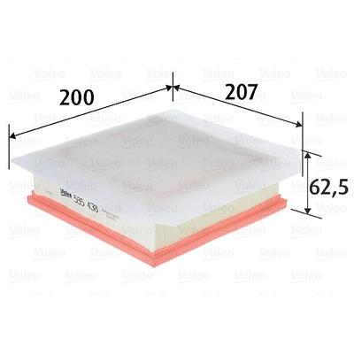 Valeo Luftfilter [Hersteller-Nr. 585438] für Vauxhall, Opel
