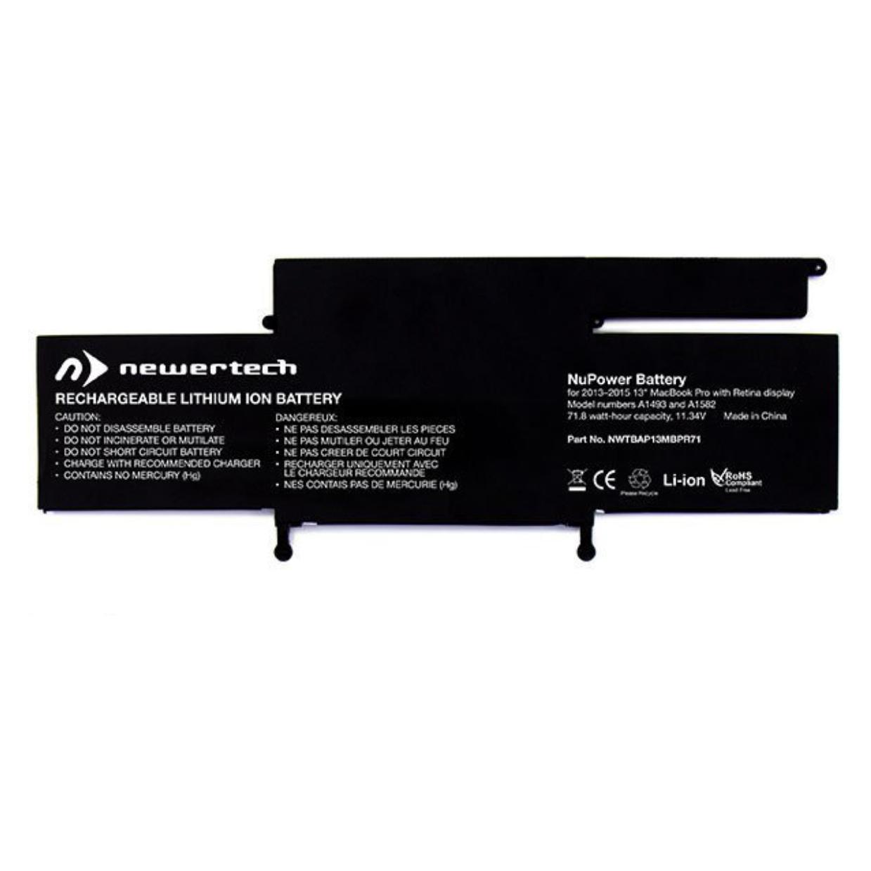 Newertech NuPower 71 Wh Batterie für MacBook Pro 13" Retina (NWTBAP13MBPR72)