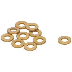 Aluminium Unterlegscheibe M4 x 1 mm gold