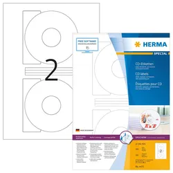 HERMA CD-Etiketten CD-Etik. Ø 116 mm 4471 weiß
