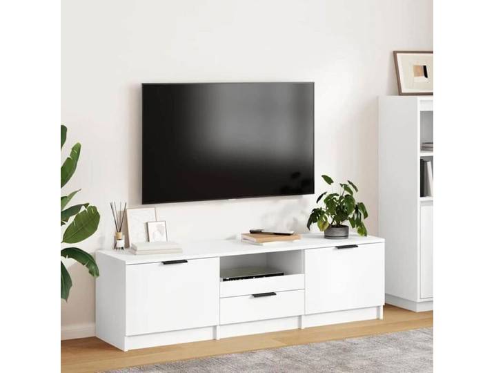 TV Cabinet White 55.1x13.8x15.7  Engineered Wood