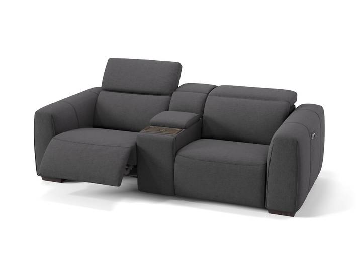 Stoff Kinosofa MILLESIMO + Sitzheizung 2-Sitzer Kinocouch
