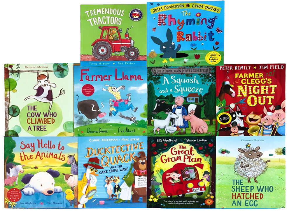 MACMILLAN Children Picture Storybooks 10 Books Collection Set – Rhyming Rabbit & Bedtime Stories Collection for Kids