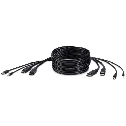 BELKIN KVM DUAL DISPLAYPORT CABLE SET FOR F1DN104W-3EA/ 3.0M TAA