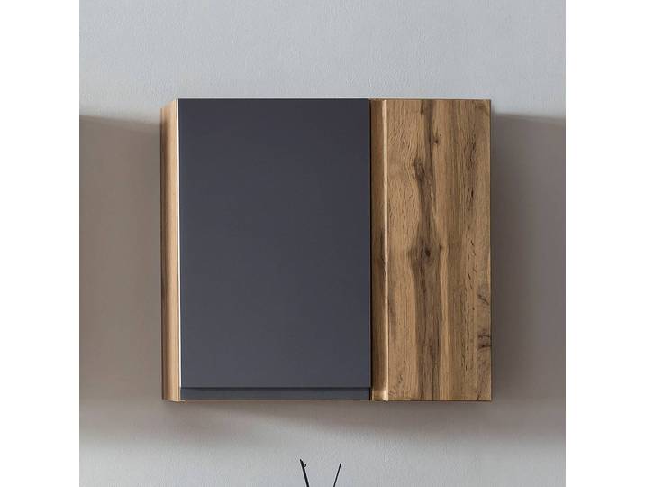 Armoire suspendue 65cm Gris/Gris mat