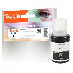 Peach Tintenbehälter pigm. schwarz kompatible zu Epson No. 111BK, C13T03M140