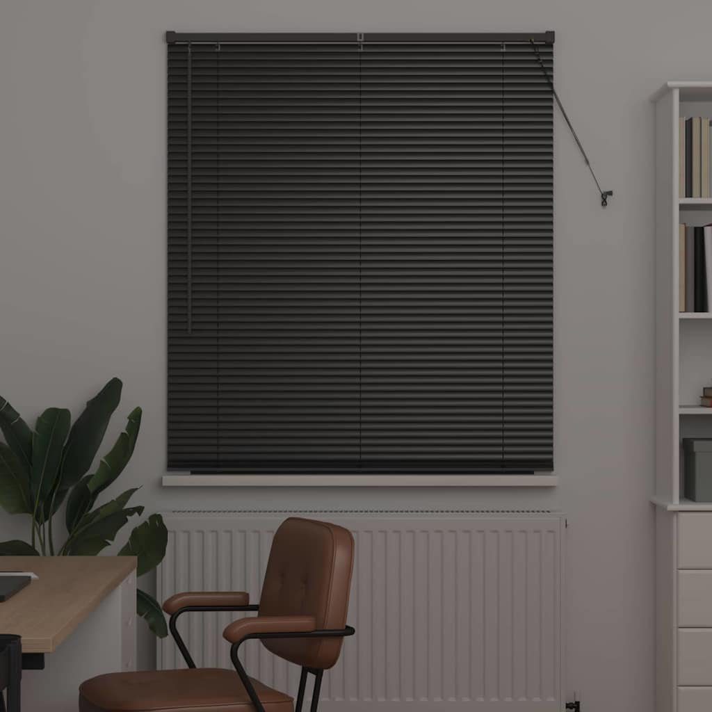 Latitude Run Horizontal/Venetian blind Black 175cm L x 120cm W