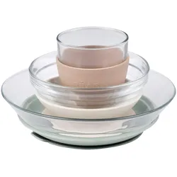 Beaba 3-tlg. Esslernset Glas, beige