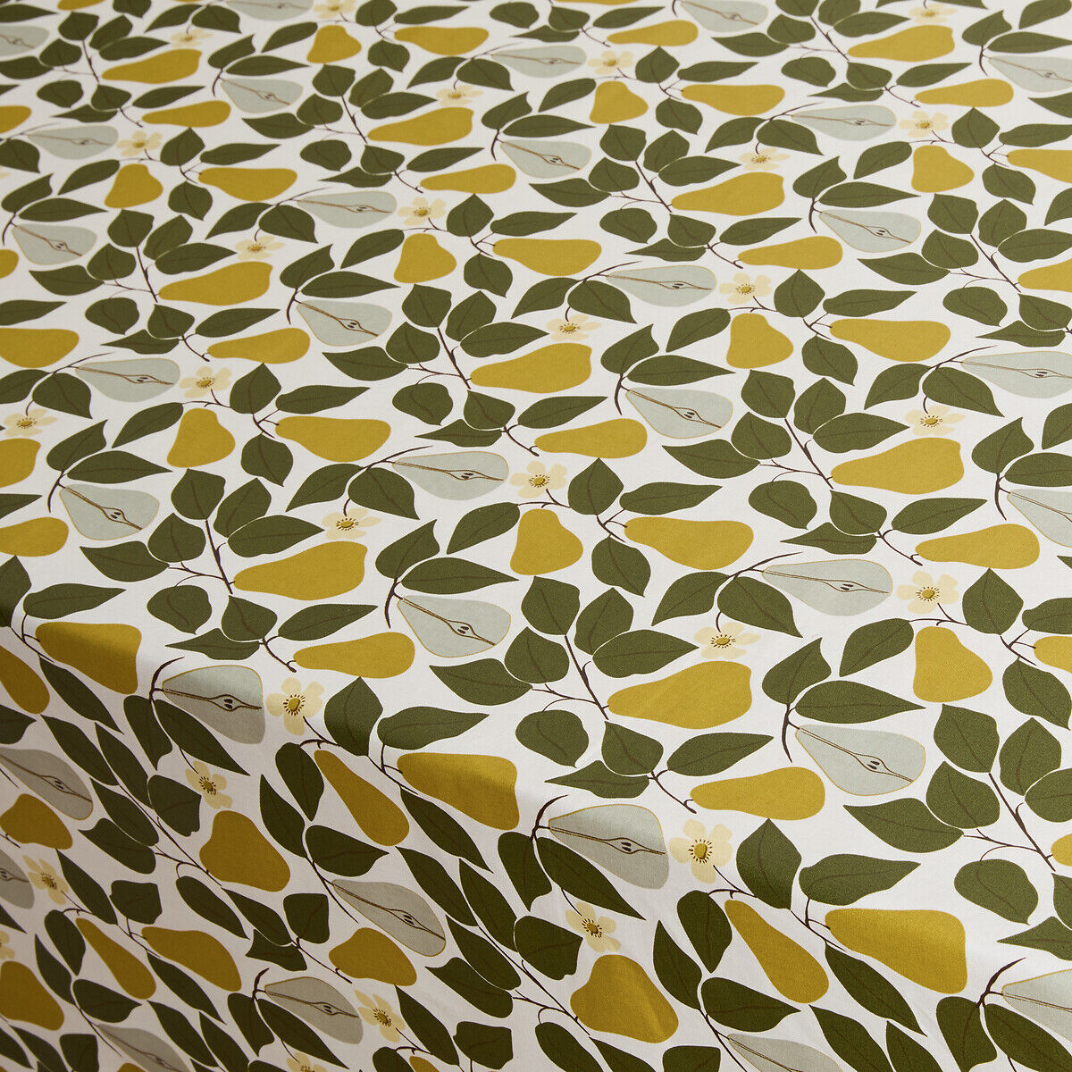 LA REDOUTE INTERIEURS Nappe imprimée en coton enduit souple, VINTAGE PEAR