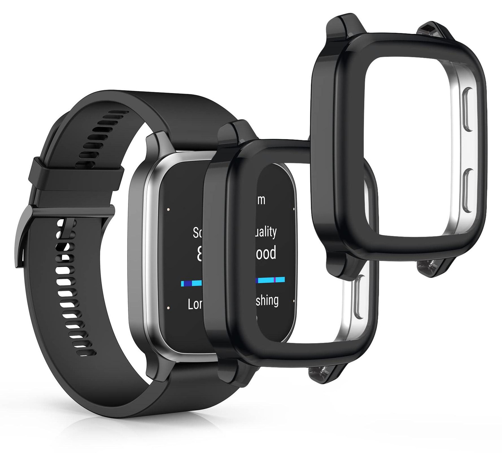 Selius 2x Smartwatch Hoes compatibel met Garmin Venu Sq 2 Music en Sq 2