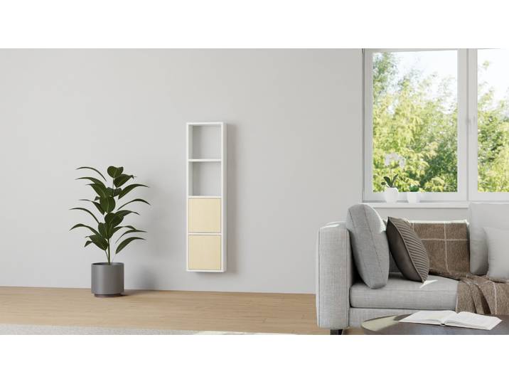 Nischenregal mit Wandhalterung MDF Beschichtet MDF Weiß matt