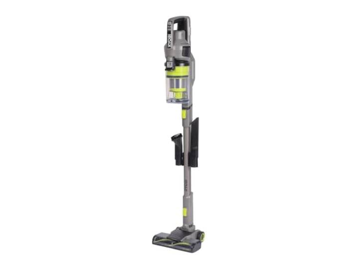 RYOBI - Aspirateur Balai 18V - 30 AW - 820 L/Min - 600 ML - Se maintient Droit - Livré avec 1 Brosse motorisée\, 1 tête de 24 cm\, 1 suceur Plat (sans Batterie)