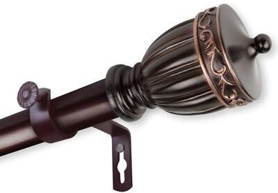 InStyleDesign Risler 1 inch Diameter Adjustable Curtain Rod