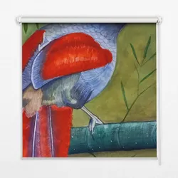 INNENROLLO - Fensterrollo - Rollo - 100x100 cm - Vogel auf einem Ast