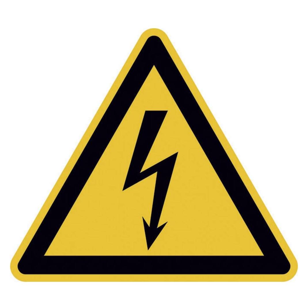 Wolk Warnschild Elektrische Spannung Kunststoff 200 mm ISO 7010 1 St. (43.0192)