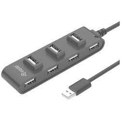 Equip 128957 USB-Hub 7 Port USB-A USB 2.0 480 MBit/s Schwarz 128957