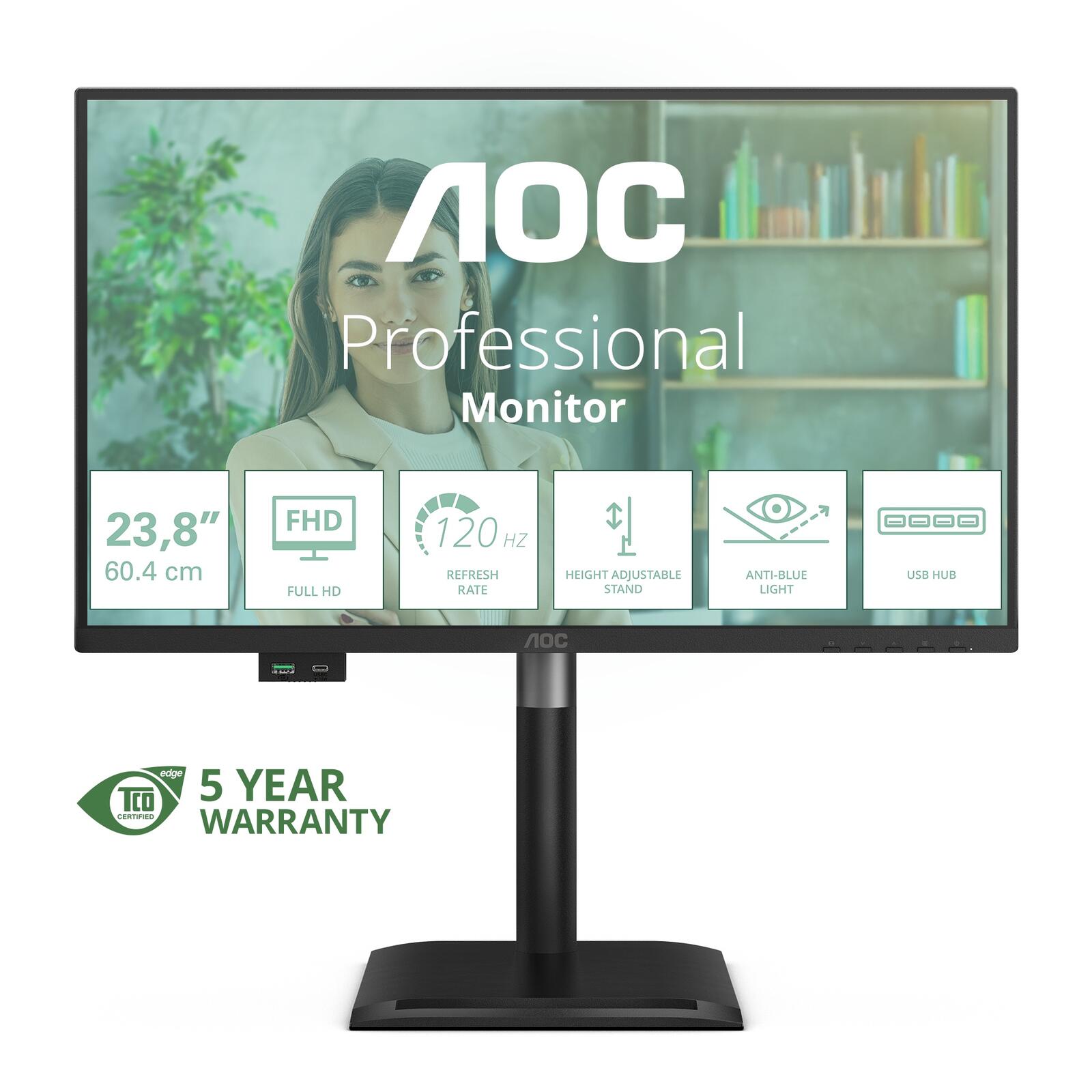 AOC 24P4U LED-Monitor 60.4 cm (23.8")