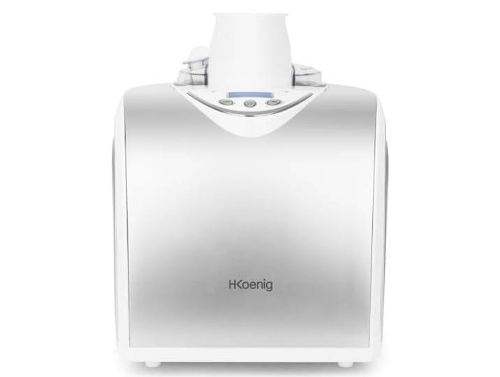 H.Koenig professionelle Eismaschine HF180 - Elektrisch - 1 L - 135 W - Kühlfunktion - Schnelle Zubereitung - Eis, Frozen Joghurt und Sorbet