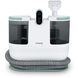 H.Koenig Handtextilreiniger TWT88, Doppelbehälter 1600mL und 950mL, Wasserfluss 290mL/min, Temperatur bis zu 60°C, 2 Saugstufen, 1200W