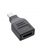 InLine DisplayPort Konverter mini Stecker auf HDMI Buchse FullHD/60Hz schwarz Schwarz (17196D)