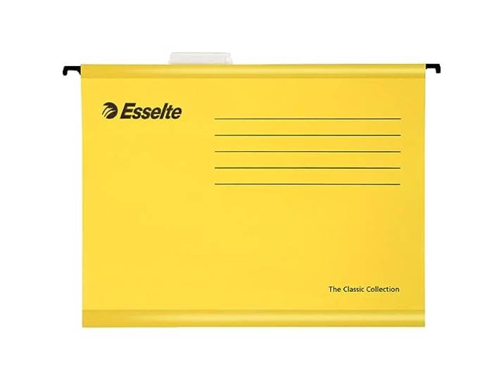 Esselte 90314 Classic Suspension Bestanden Voor A4 Formaat - Geel, Pack van 25