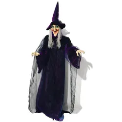 EUROPALMS Halloween Figur Hexe, animiert 175cm