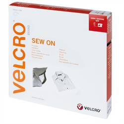 VELCRO® Klettband zum Aufnähen, Haken & Flausch 30mm x 10m Schwarz VEL-EC60279