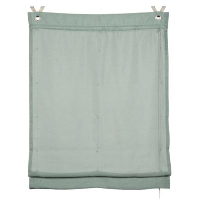 Raffrollo GARDINIA "GRS Zen Silence", grün (dunkelgrün), B:100cm H:140cm, Obermaterial: 100% Polyester, Raffrollos, Stoff aus 50 % recyceltes Polyester