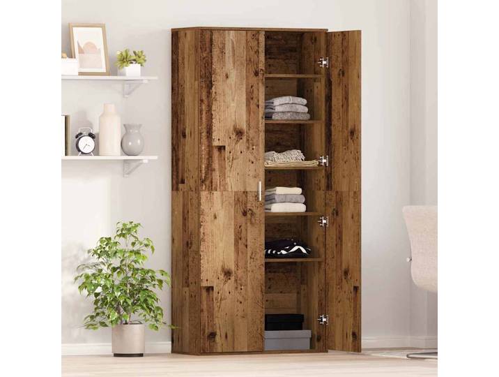 vidaXL Highboard 80 x 35 x 180 cm Holzwerkstoff Altholz