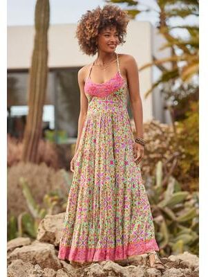 Plus Size Women's Abstract Sleeveless Maxi Dress by Joe Browns in Kaledoscop Geo Medallion (Size 12 W)