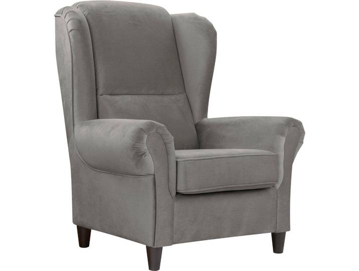 Mid.you Ohrensessel, Grau, Holz, 94x112x92 cm, Made in EU, Wohnzimmer, Sessel, Ohrensessel
