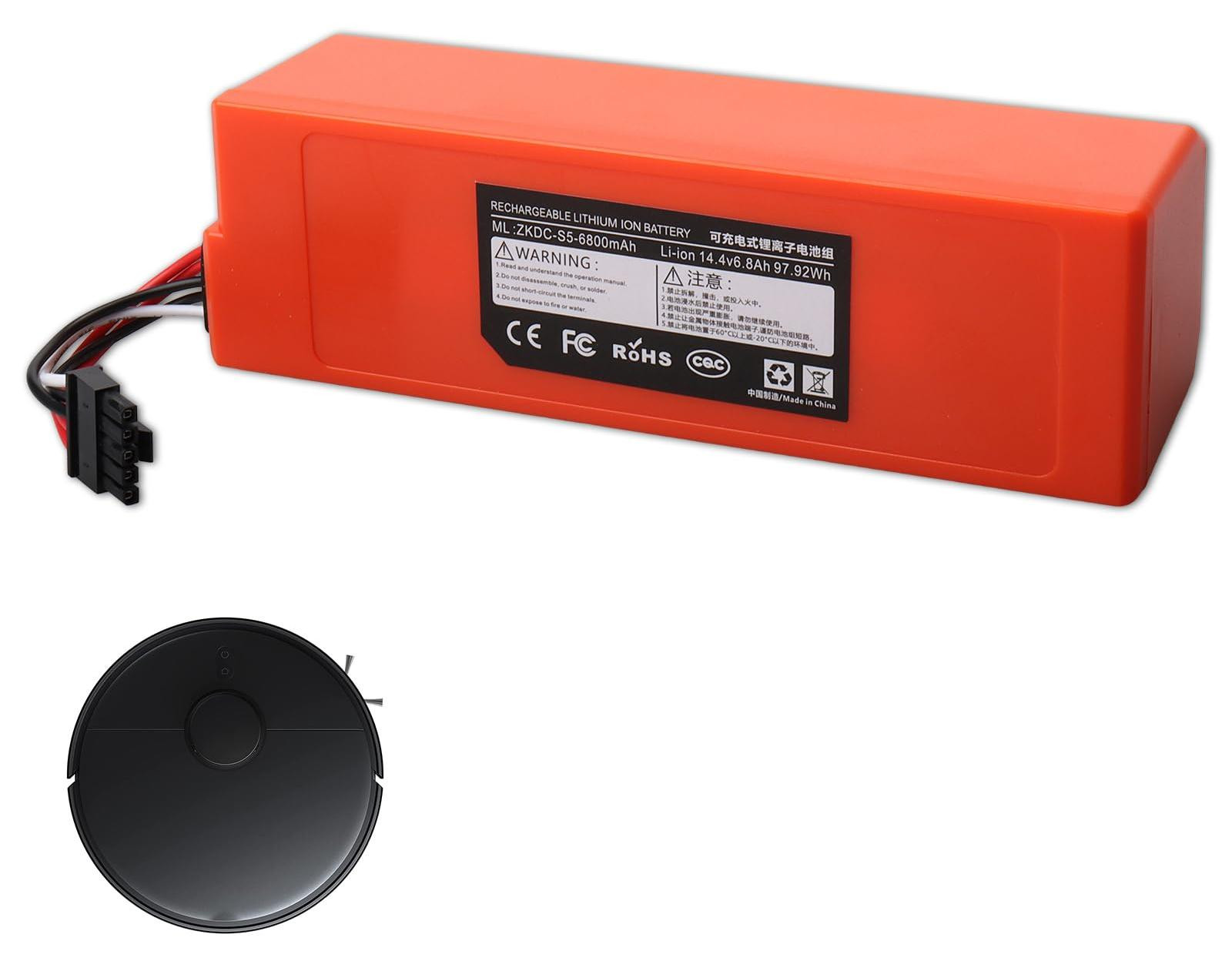 Dripio Vervangingsaccu 6800mAh voor Xiaomi Mi Robot Vacuum Mop 2 Pro