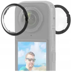 Puluz Zestaw Osłon 2x SzkŁo Ochrona Osłona Na Obiektyw Do Insta360 X4 / X 4 / Pu988t, Action Cam Zubehör, Transparent
