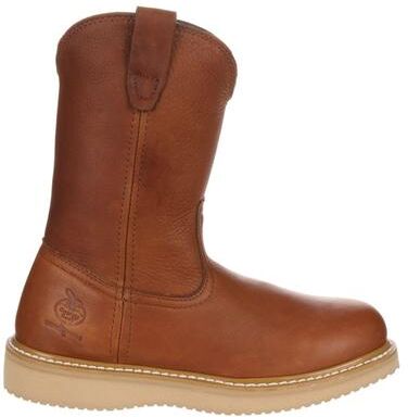 "Georgia Boot Wedge 10"" Pullon Soft Toe - Mens 11.5 Gold Boot W"