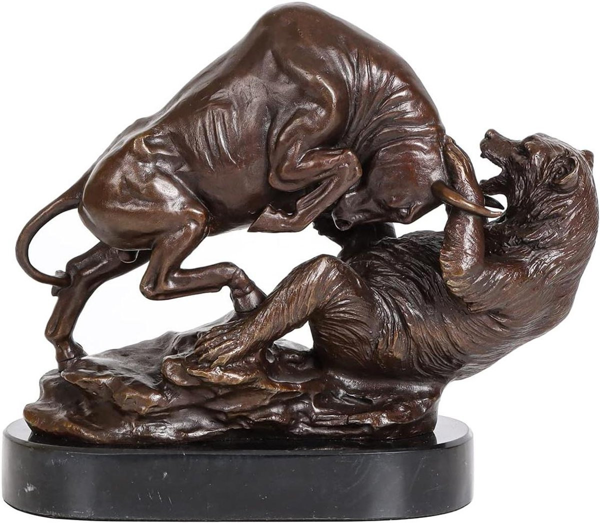 Handgemaakt bronzen dieren sculptuur in messing voor woondecoratie, bruin