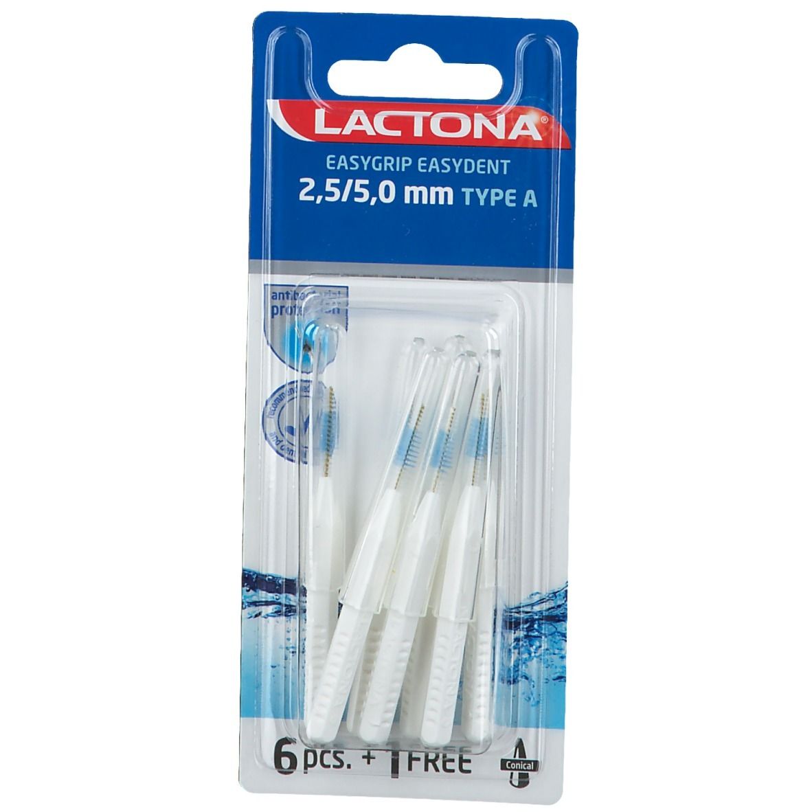 Lactona Easy Grip Interd. Clean Easydent A 6 St Zahnbürste