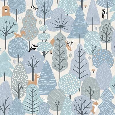 "Veer Decor Enchanted Forest Wallpaper - Roll 20.86""x33ft"