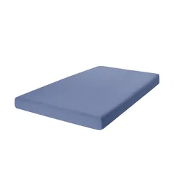 como Boxspring-Spannbettlaken  Uni Jersey 3700 , blau , Maße (cm): B: 140