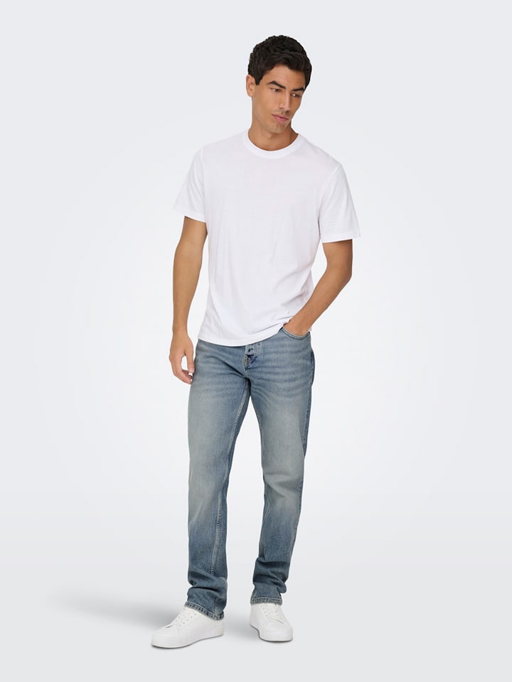 ONLY & SONS Jeans "Onsedge" - Straight fit - in Hellblau - W38/L32
