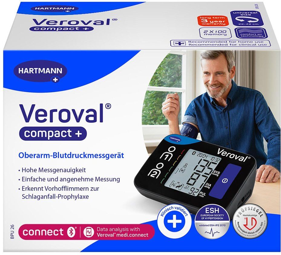 Veroval Compact Plus Oberarm-blutdruckmessgerät 1stk