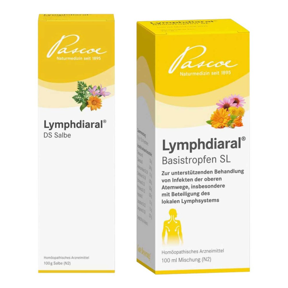 Pascoe pharmazeutische Präparate GmbH Lymphdiaral Ds Salbe + Basistropfen Sl 08105635