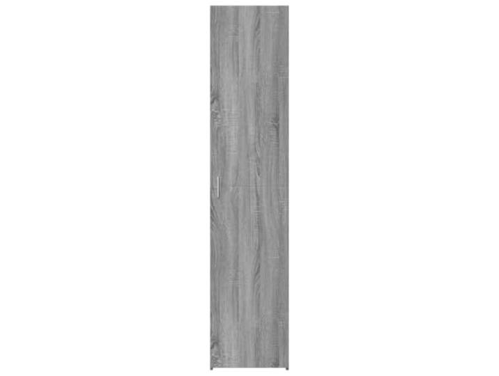 KTHLBRH Sideboard Grau Sonoma 40x42,5x185 cm Ingenieuriertes Holz 100 kg Kapazität, Türen und Fächer, einfache Reinigung, für Wohnzimmer Schlafzimmer