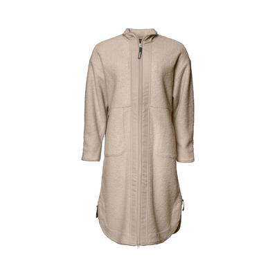 Cabanjacke KLEINIGKEIT "Kleinigkeit Teddy Wittler", Damen, Gr. M, beige (sweet caramel), 100% Polyester, unifarben, normal, amerikanischer Ausschnitt, Jacken