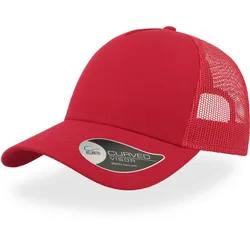 Atlantis Unisex 5-Panel Trucker Kappe 'Rapper' Netz Cap RAPC red/red one size