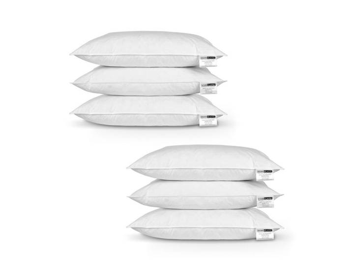 KOPFKISSEN 6er-Set Federkissen 48/74 cm