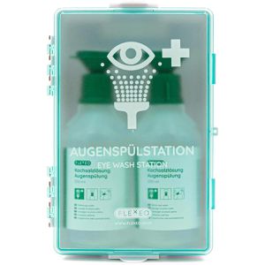 Flexeo Augenspülung NaCl, Augenspülstation, Wandbox, 2 x 500ml