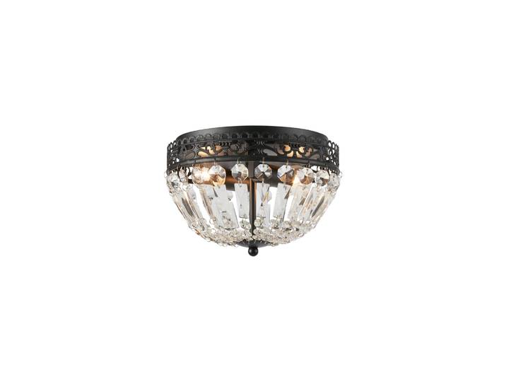 Plafonnier encastré 2xE14 cristal noir