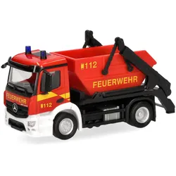 Herpa 098250 Mercedes-Benz Actros S Absetzkipper AK12 "Feuerwehr"