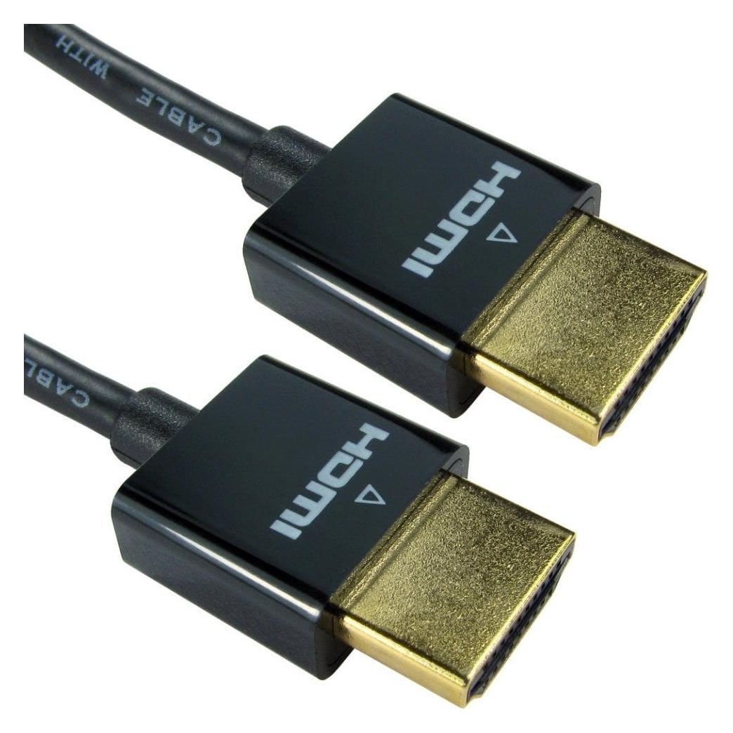 Cables Direct CDL 1m Super Slim HDMI Cable (1 m) (CDLHD4-SLIMHP01M)