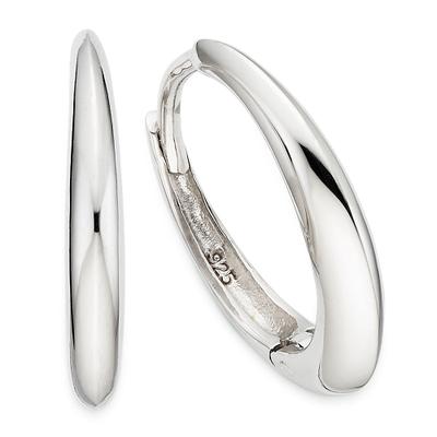 Paar Creolen BRUNO BANANI "Schmuck Geschenk Silbercreolen", silber (silberfarben), Ohrringe, Damen, 16,2mm, Silber 925 (Sterlingsilber)